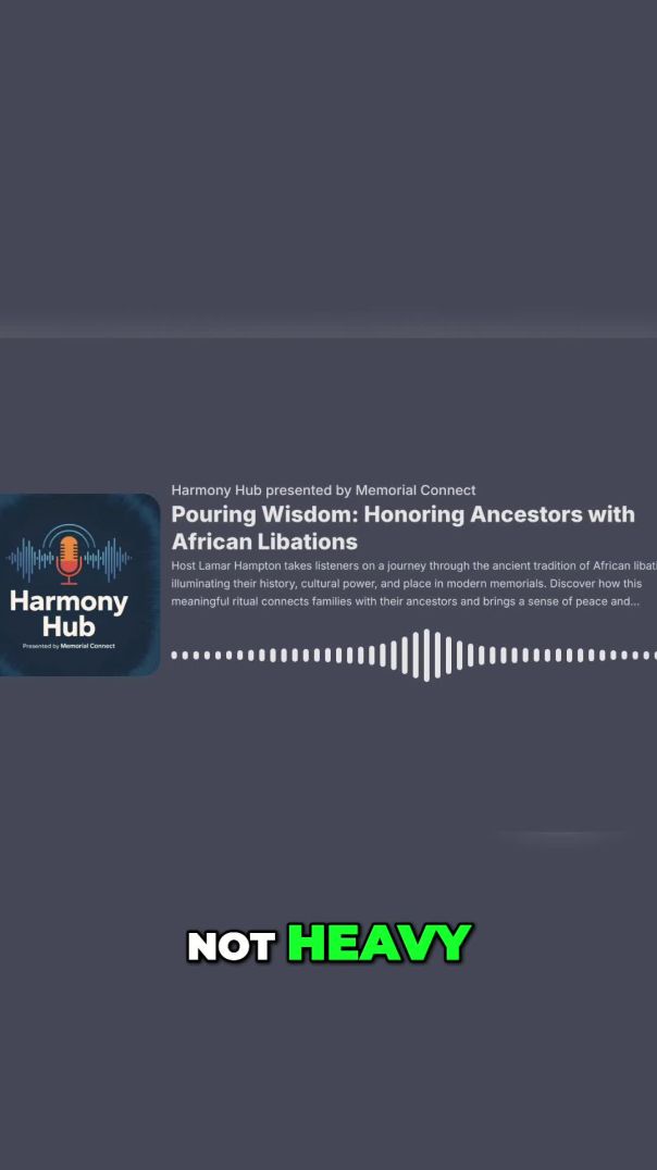 Fathers Funeral Libations Healing Power Spiritual Connection